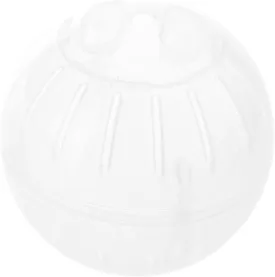 1Pc Silent Exercise Ball Plastic Spinner for Hamsters, Sugar Gliders, Mice, Gerbils - Small Animal Exercise Wheel in Multiple Colors - Health Supplies(White)