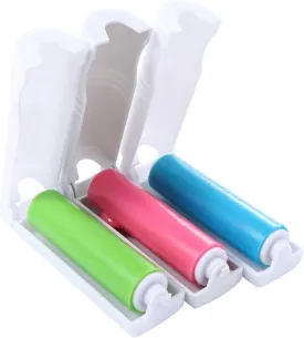 3Pcs Sticky Lint Roller Reusable Dust Cleaner Sticking Roller Washable Foldable Pet Hair Remover Practical Household Cleaning Tools for Clothes