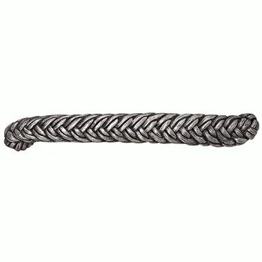 5 1/4 Inch (3 3/4 Inch c-c) Solid Pewter Braided Rope Design