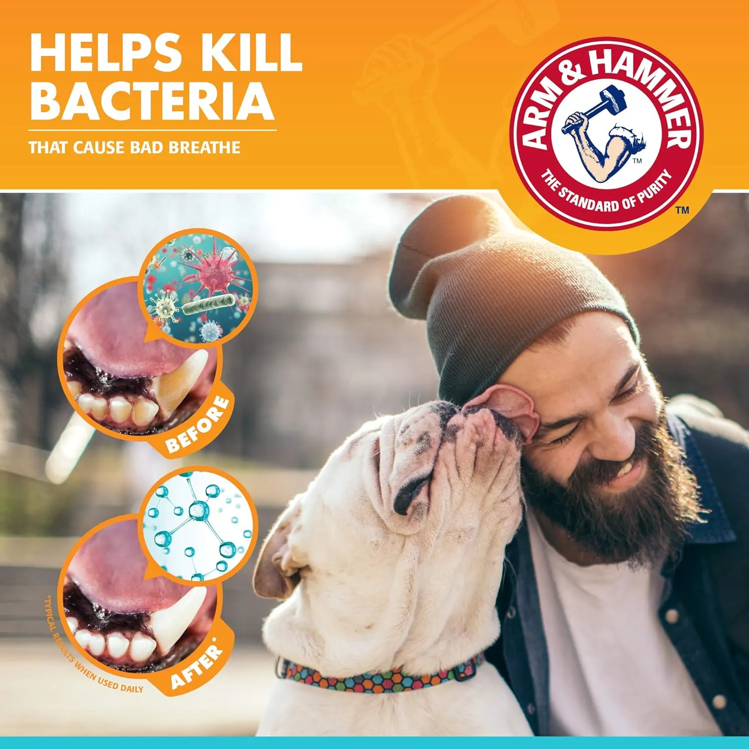 Arm & Hammer for Pets Dental Enzymatic Toothpaste for Dogs | No More Doggie Breath | Dog Toothpaste Safe for All Dogs and Puppies, Advanced Care, Chicken Flavor - 72 Pack