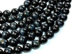 Blue Tiger Eye Beads, 12mm Round Beads