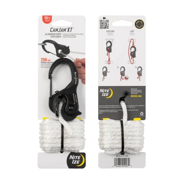 CamJam XT Aluminum Rope Tightener with 10 ft. Rope - Large