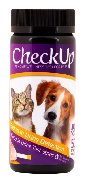CheckUp Blood in Urine Test Strips, Dog/Cat