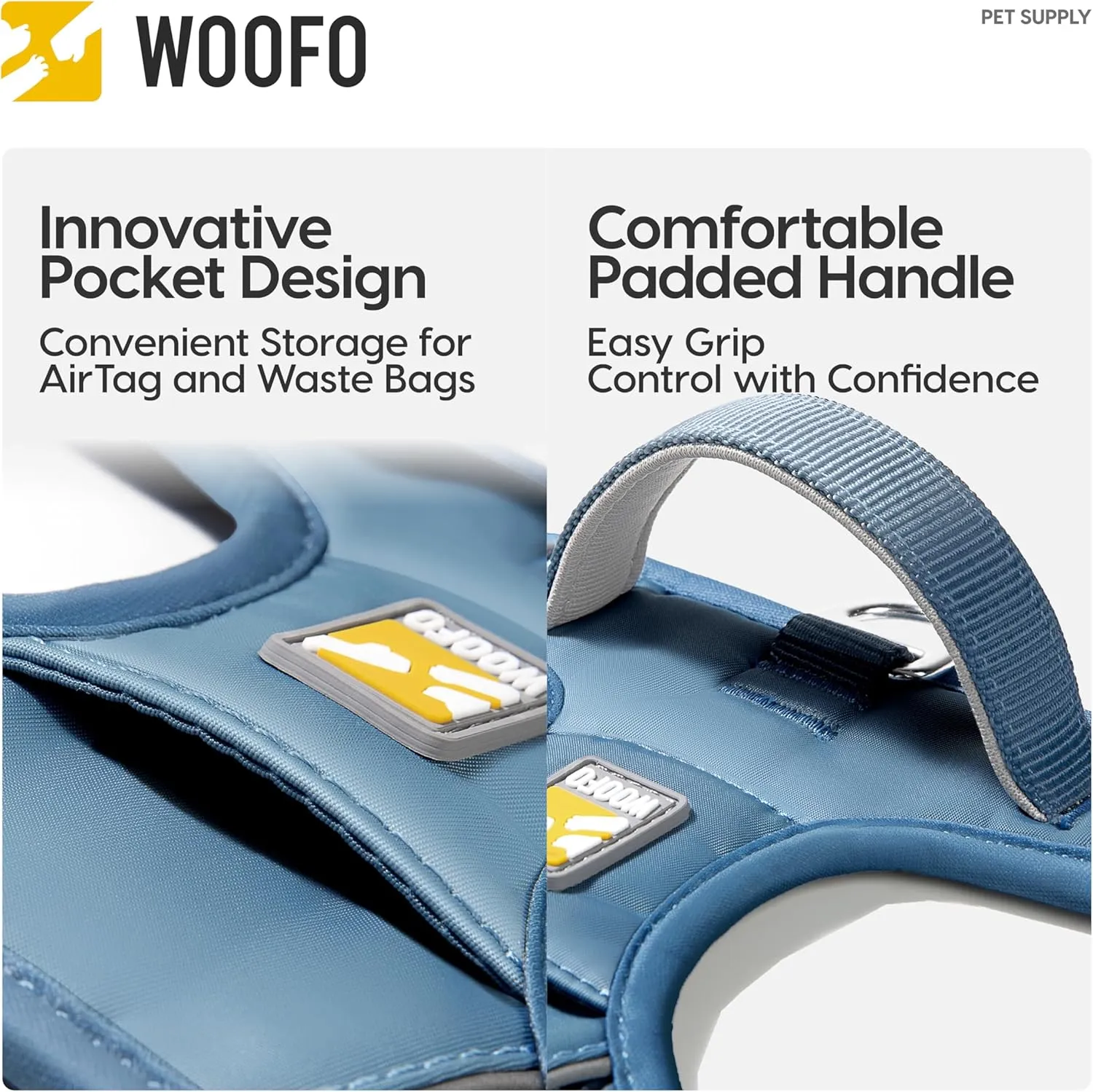 Core Dog Harness with Handle and Pocket, Sliver ion Inner Fabric, Wear-Resistant Shell Fabric, Reflective and Soft Padded (Avocado Green, Size Medium)