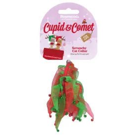 Cupid & Comet | Scrunchy Christmas Ribbon | Cat Collar