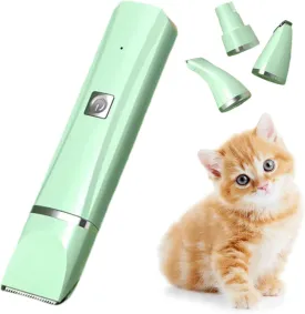 Dog Clippers for Grooming,Grooming kit 4 in 1 with Nail Grinder,Adaptable for Large and Small Dogs and Cats,Low Noise USB Rechargeable,Shaver Grooming Supplies for Pet Cats Dogs
