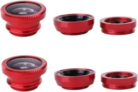 DOITOOL 2Sets Clip Cell Phone Camera Lens Kit Fisheye Macro Wide Angle for Stunning Photos of People Pets Travel and Landscapes