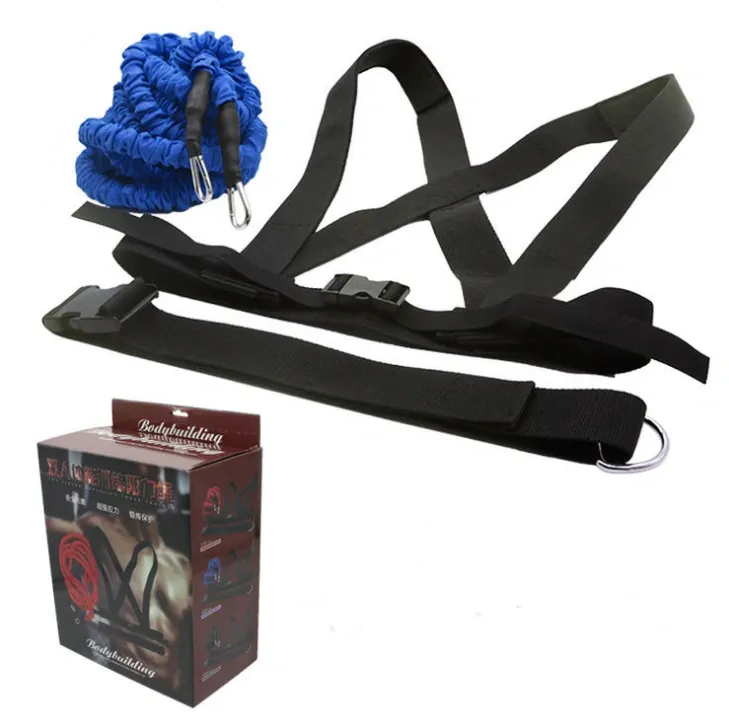 Double resistance band pull pull rope stretch track and field track and field race force explosive jump