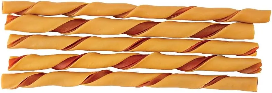 DreamBone Twist Sticks With Real Bacon And Cheese Flavor, Rawhide-Free Chews For Dogs, 50 Count (Pack of 1)