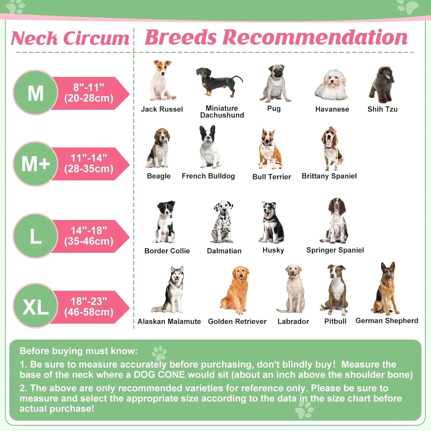 Inflatable Dog Cone, Watermelon Donut Collar After Surgery, Donut Cone with Detachable Anti-Licking Shield, Soft Recovery Collar for Large Medium Pets Does Not Block View