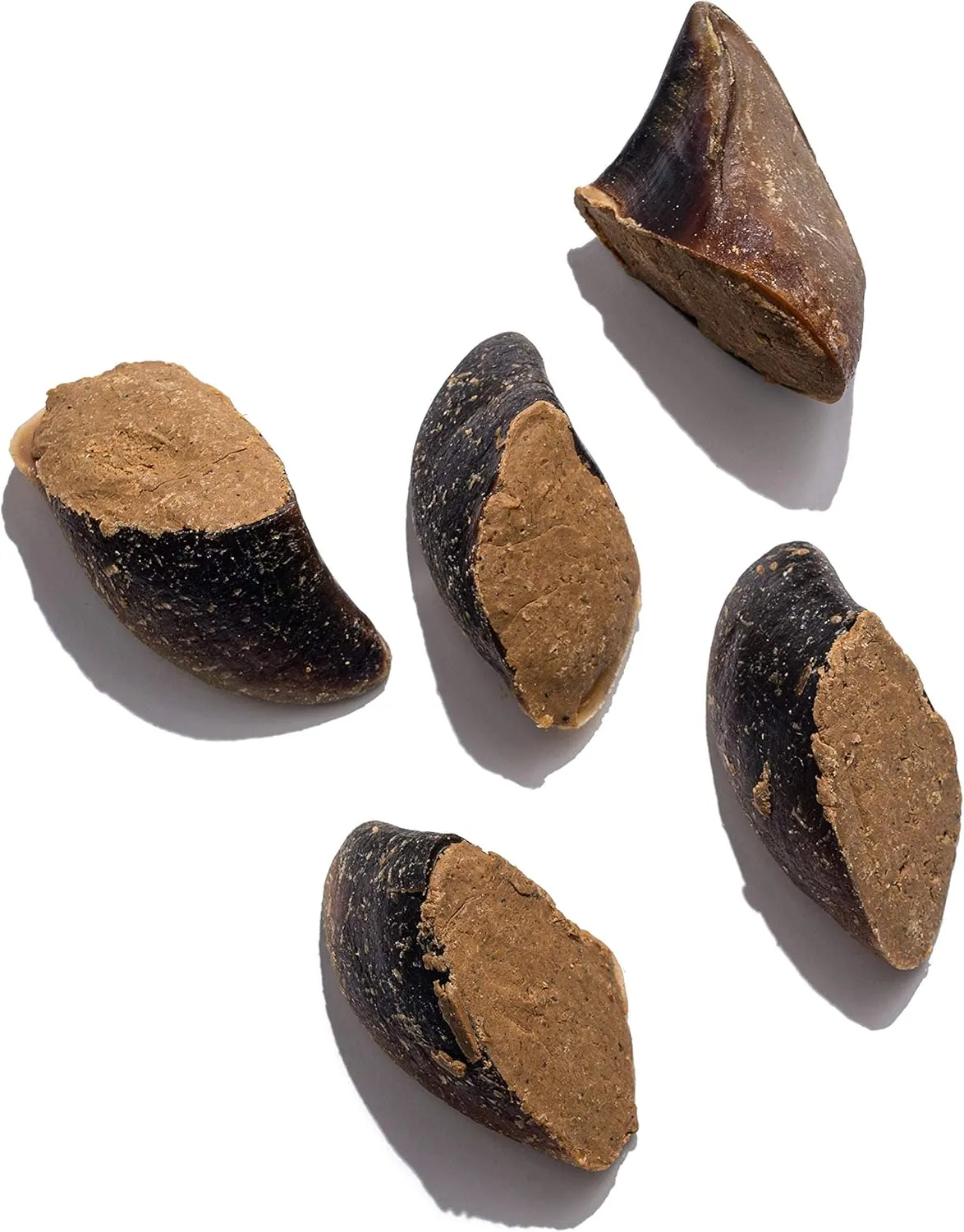 Jack&Pup Filled Cow Hooves for Dogs (5 Pack) Cow Hoofs for Dogs | Natural Dog Chews, Filled Dog Bones (Peanut Butter Flavor)