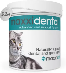maxxipaws maxxidental Advanced Oral Support Powder Supplement  Dental & Gum Care for Cats, 3.2oz