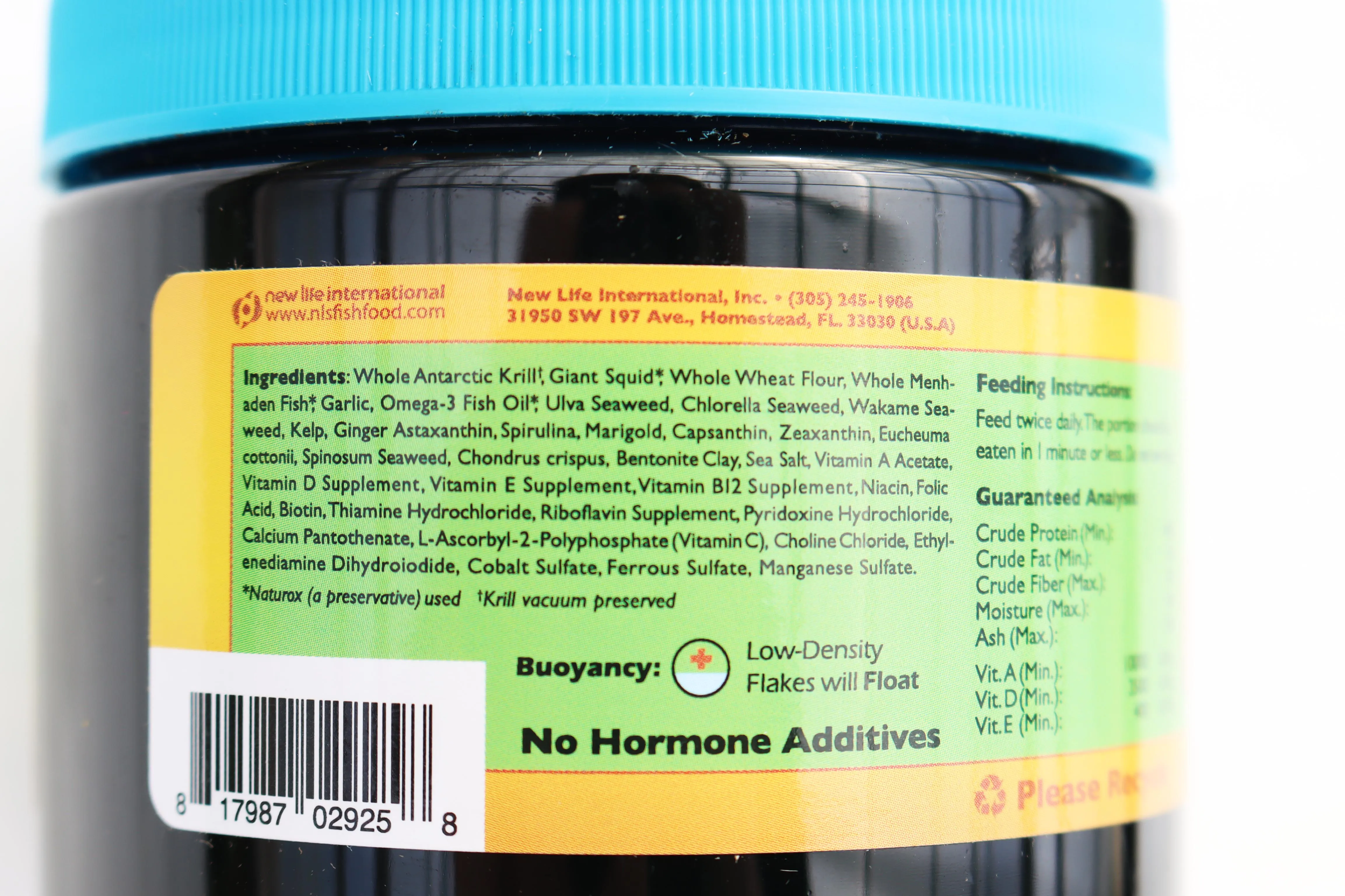 Natural Color Enhancing Flakes   Garlic: New Life Spectrum Optimum Flakes - Aquarium Equipment