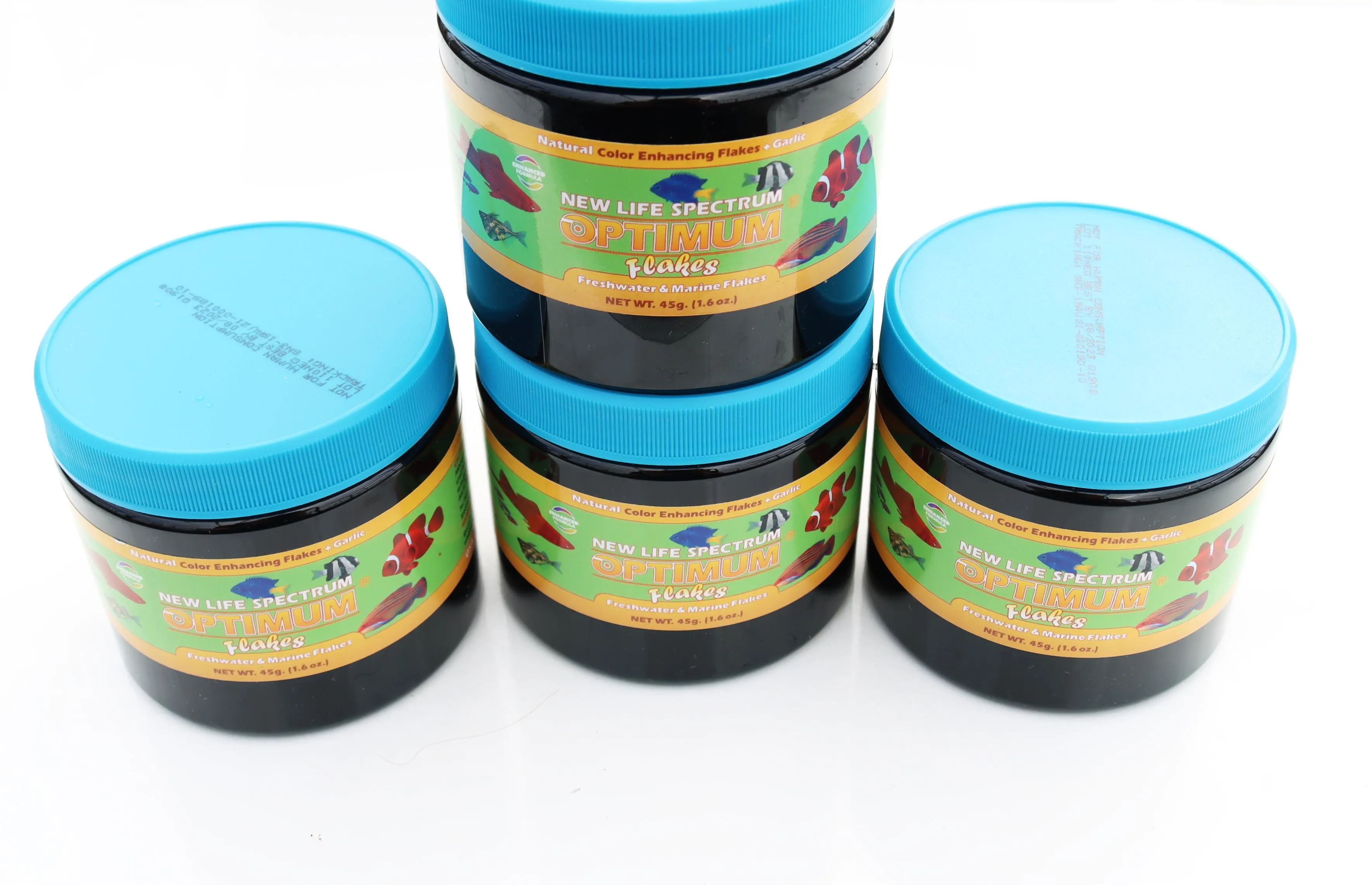 Natural Color Enhancing Flakes   Garlic: New Life Spectrum Optimum Flakes - Aquarium Equipment