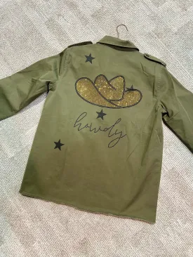 NEW!! Embellished Howdy Hat Shacket & Rock Studs