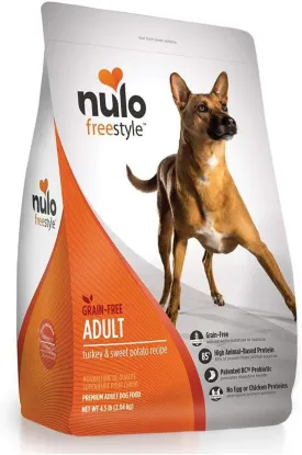 Nulo Adult Grain Free Dog Food: All Natural Dry Pet Food For Large And Small Breed Dogs (Turkey, 4.5Lb)