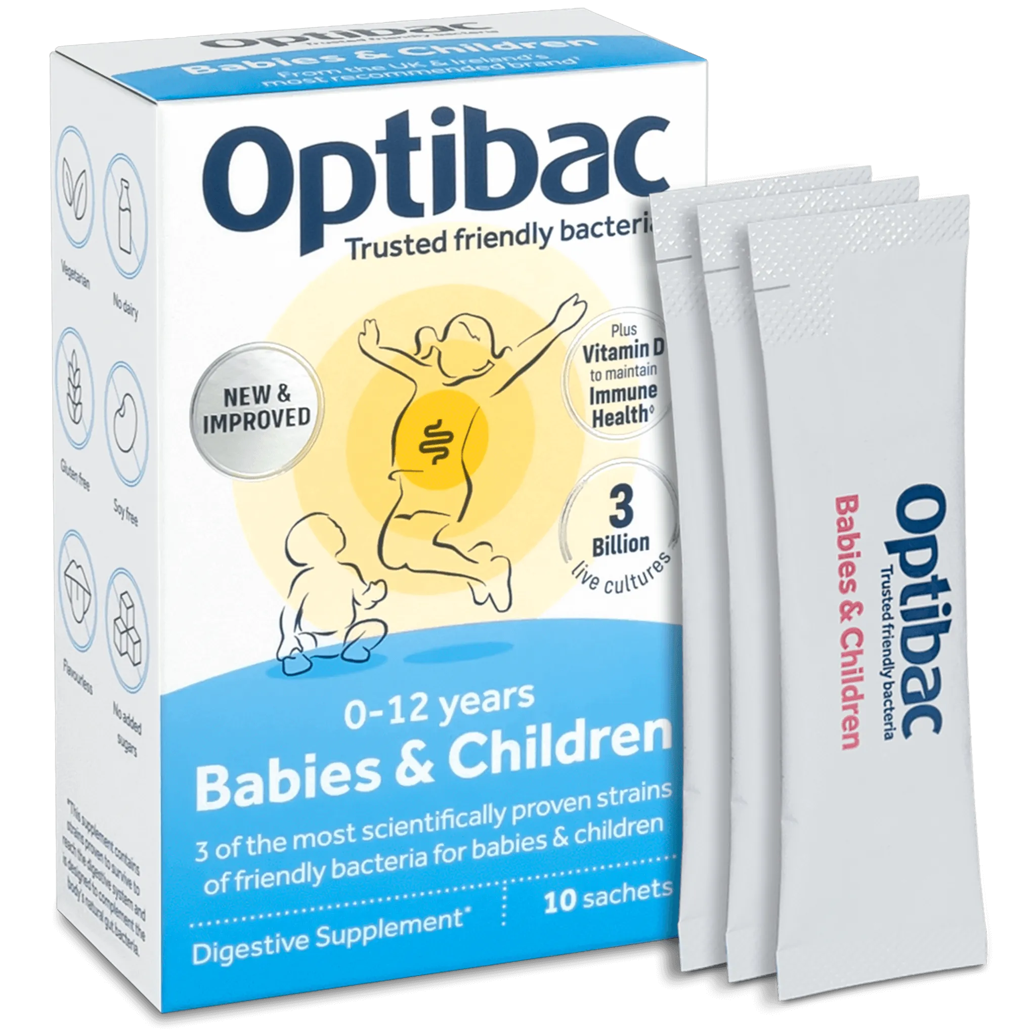 OptiBac For Babies & Children 10 Sachets