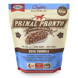 Primal Pronto Canine Frozen Raw Duck 4#