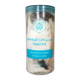 Savage Cat - Dehydrated Rabbit Strips   Chips