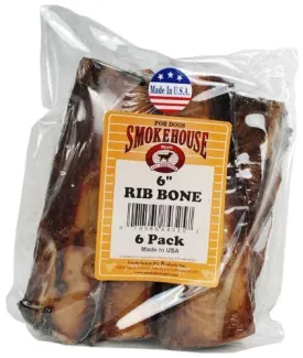 Smokehouse 6 Inch Roasted Beef Rib Bones 6 Pack