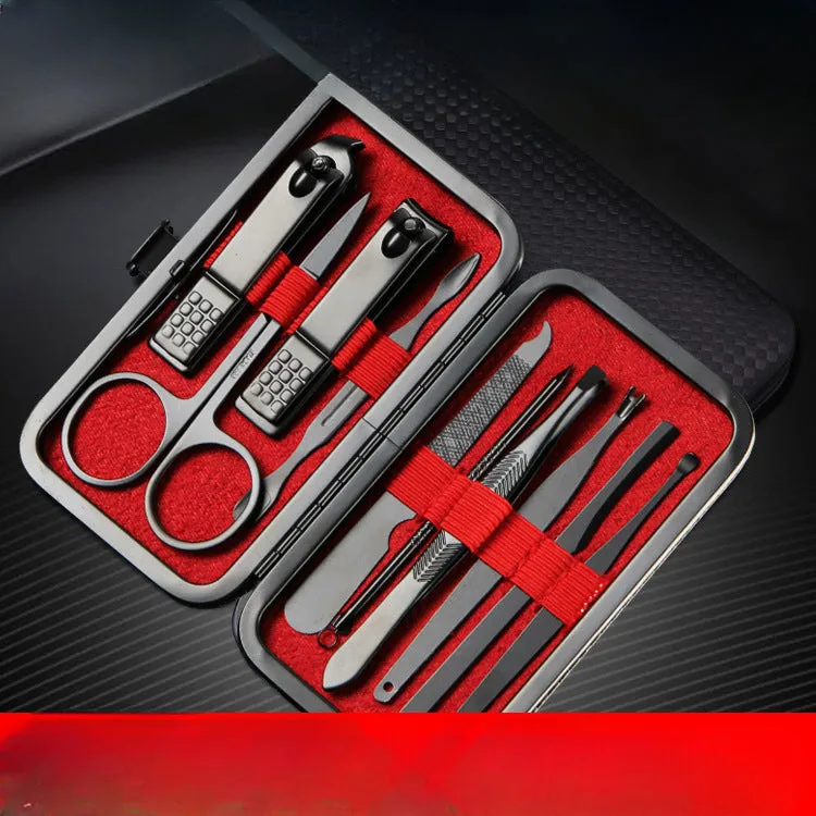 Wholesale Black Nail Clipper Set 10 Pieces